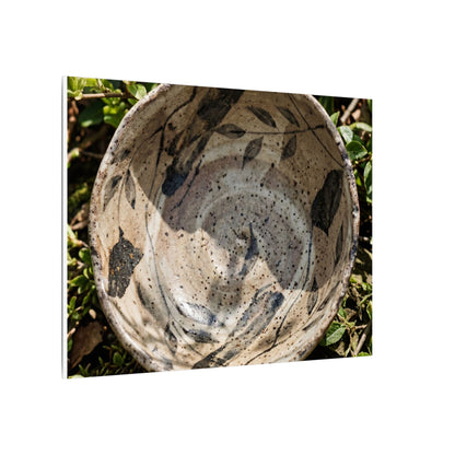 Elegant Ceramic Bowl Canvas Art - Japanese Pattern Japandi