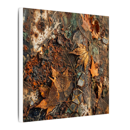 Rust Patina Canvas Art | Autumn Japandi Texture Art