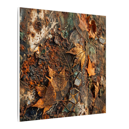 Rust Patina Canvas Art | Autumn Japandi Texture Art