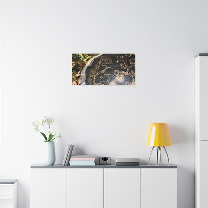 Ceramic Bowl Canvas Art | Summer Japandi Japanese Pattern Art