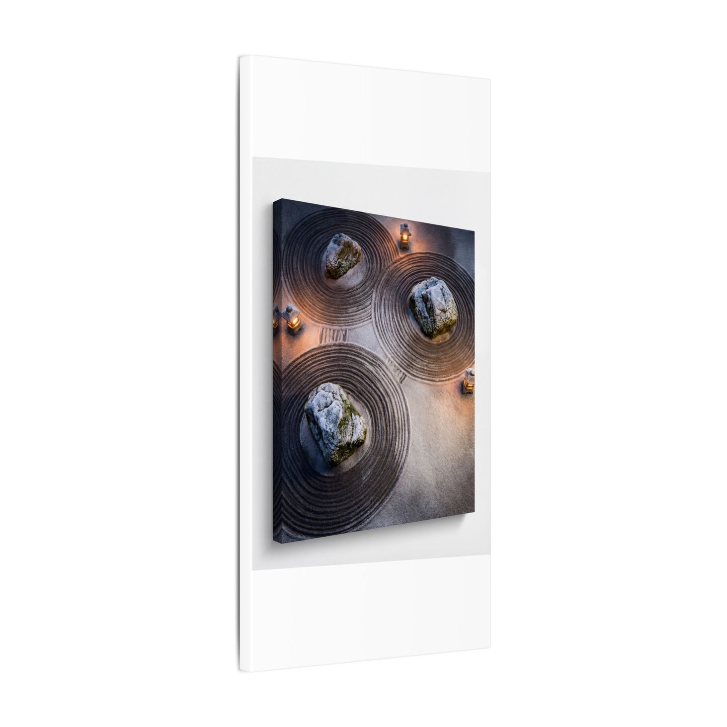 Candlelight Rock Garden Canvas Art - Japandi Ma