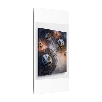 Candlelight Rock Garden Canvas Art - Japandi Ma