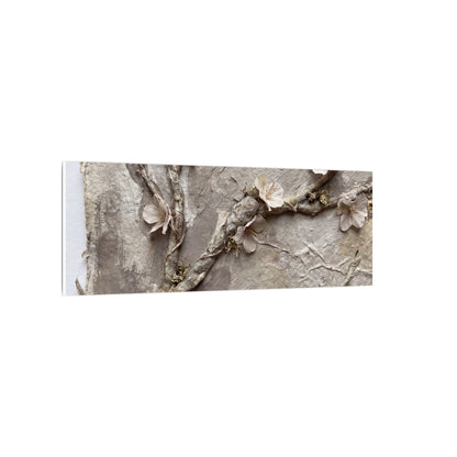 Summer Cherry Blossom Texture Canvas Art | Earthy Decor