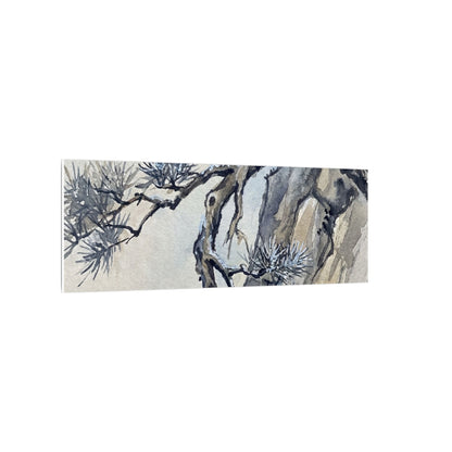 Moonlight Pine Tree Canvas Art - Japandi Seijaku