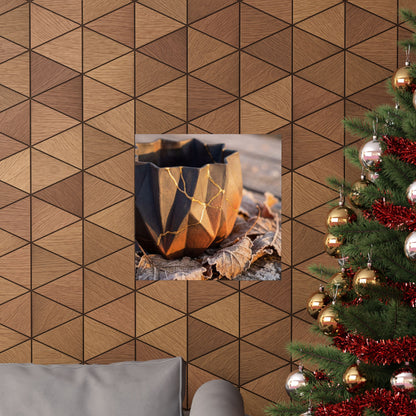 Golden Hour Paper Fold Wall Art Print - Kintsugi Seijaku