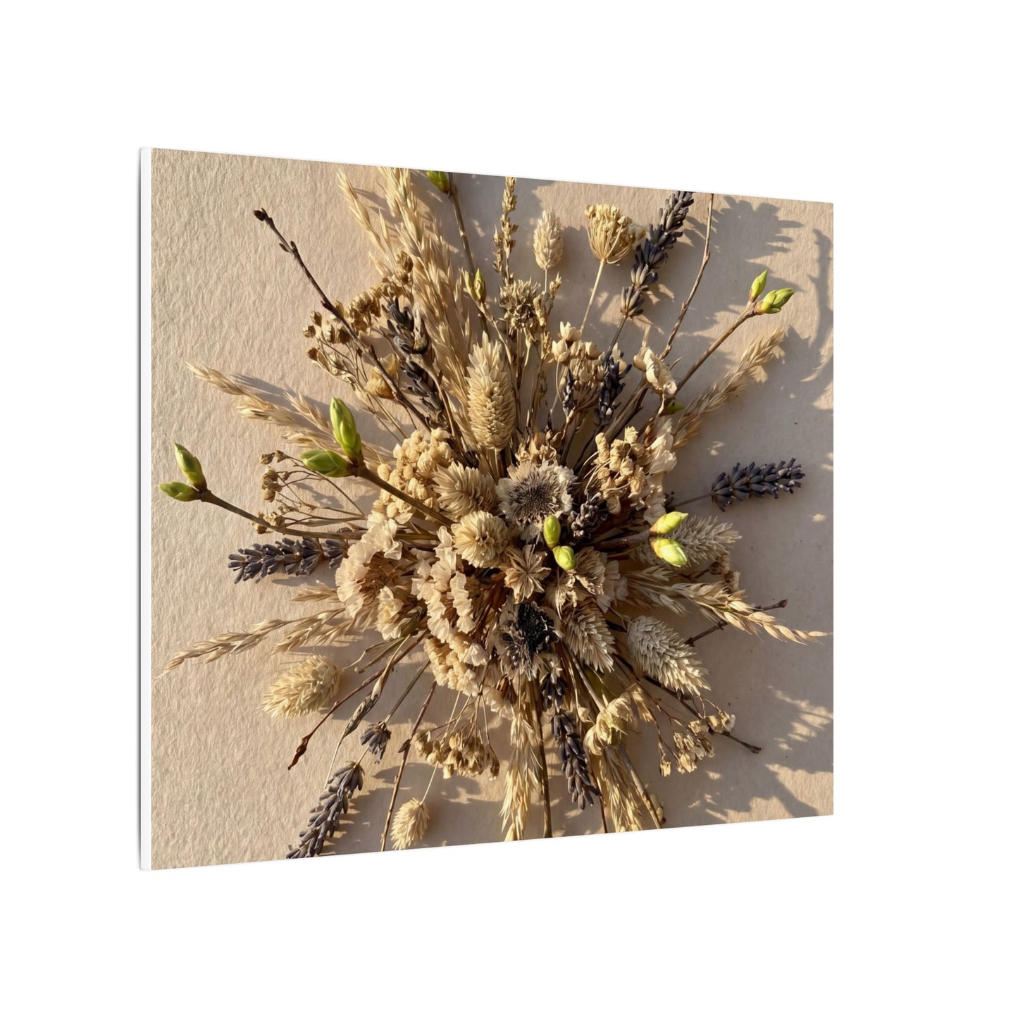 Dried Flowers Spring Canvas Art | Japandi Earthy Design