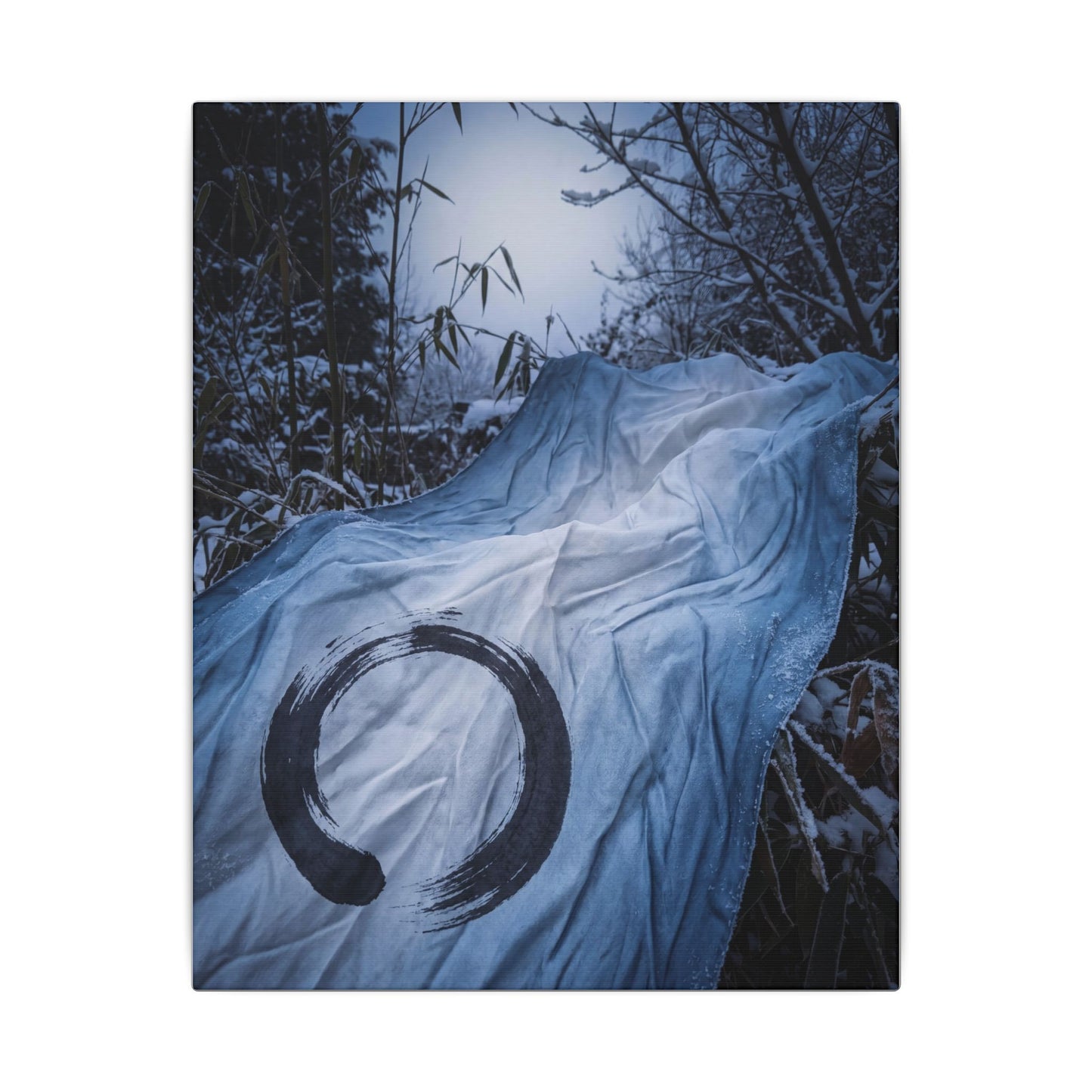 Moonlight Silk Drape Canvas Art - Zen Datsuzoku