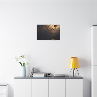 Moonlit Garden Gold Repair Canvas Art | Beautiful Kintsugi Art