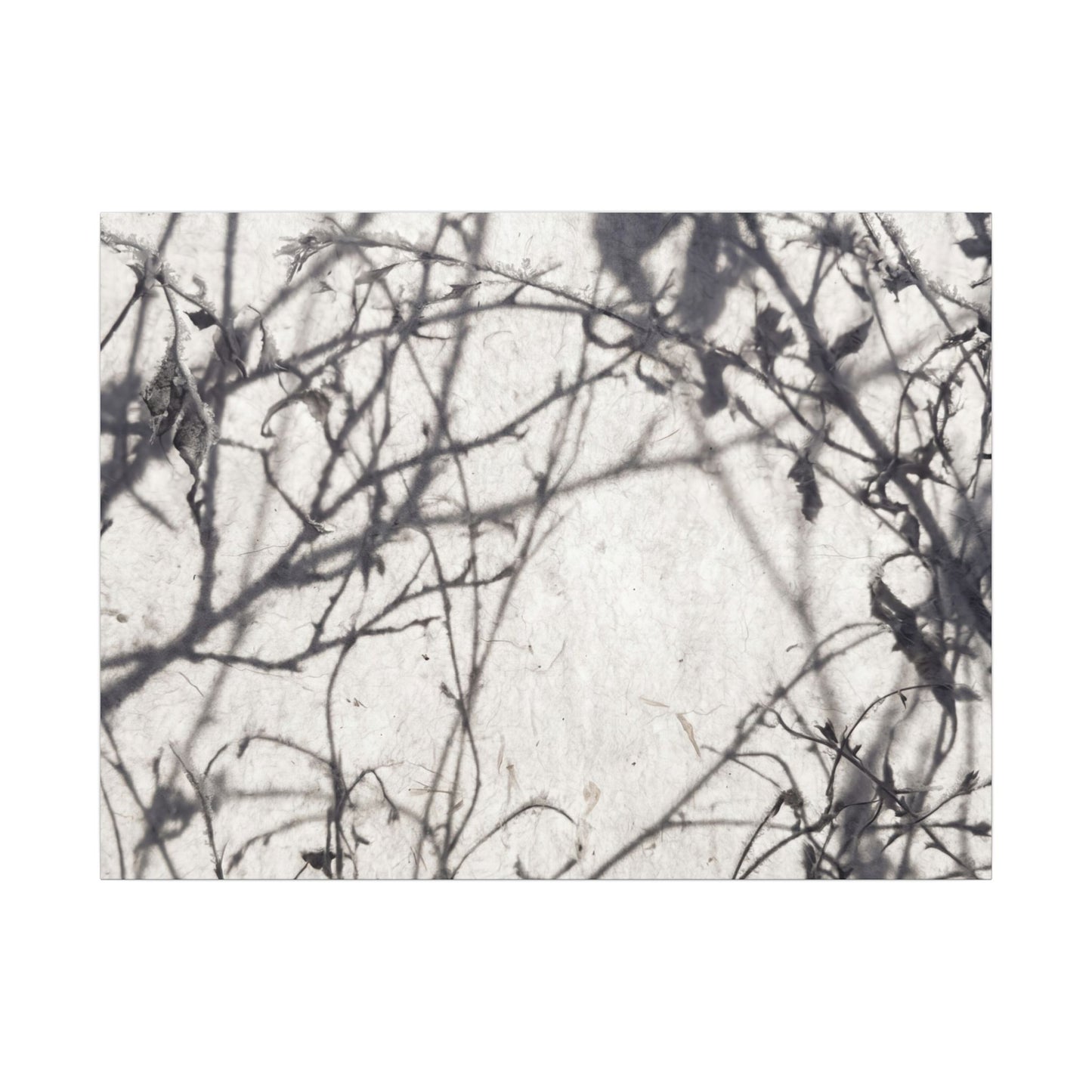 Winter Shadow Play Japanese Pattern Canvas Art | Elegant Decor