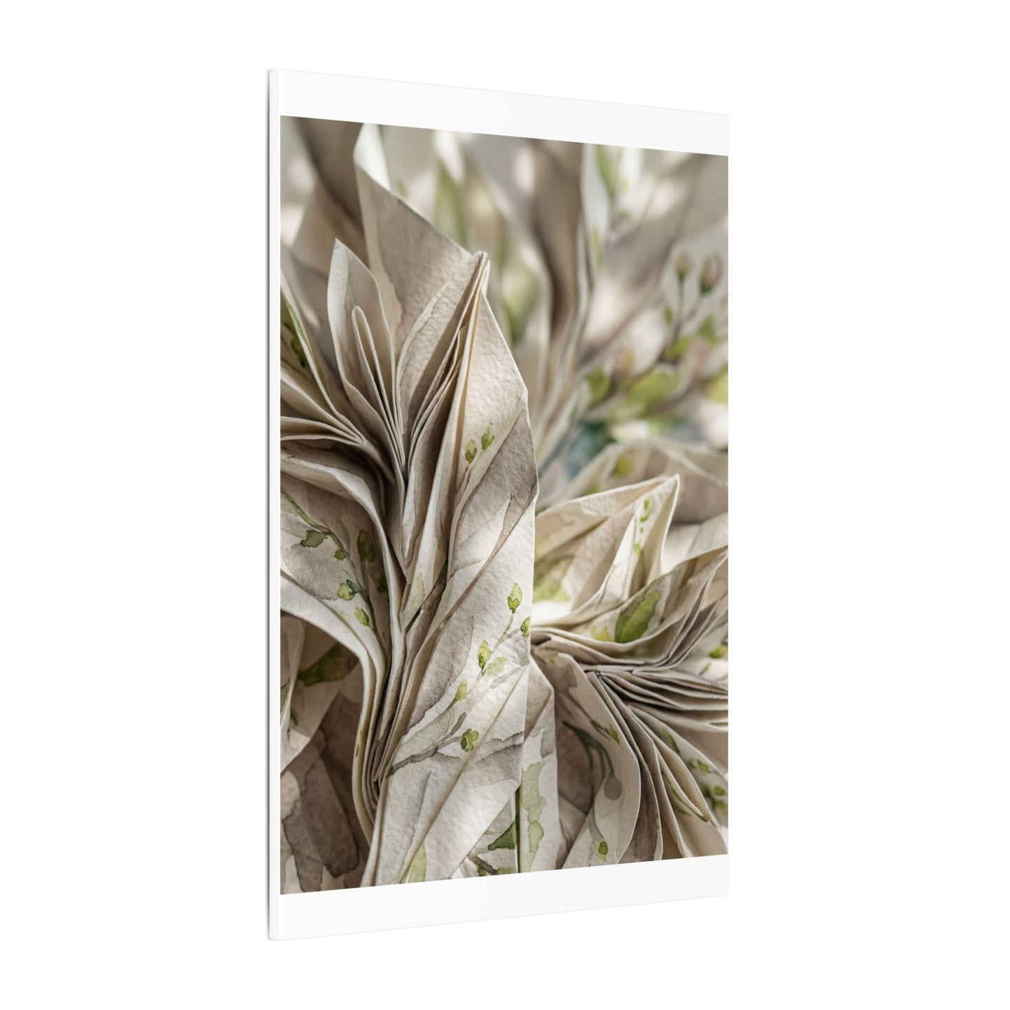 Fukinsei Paper Fold Canvas Art - Japandi Watercolor