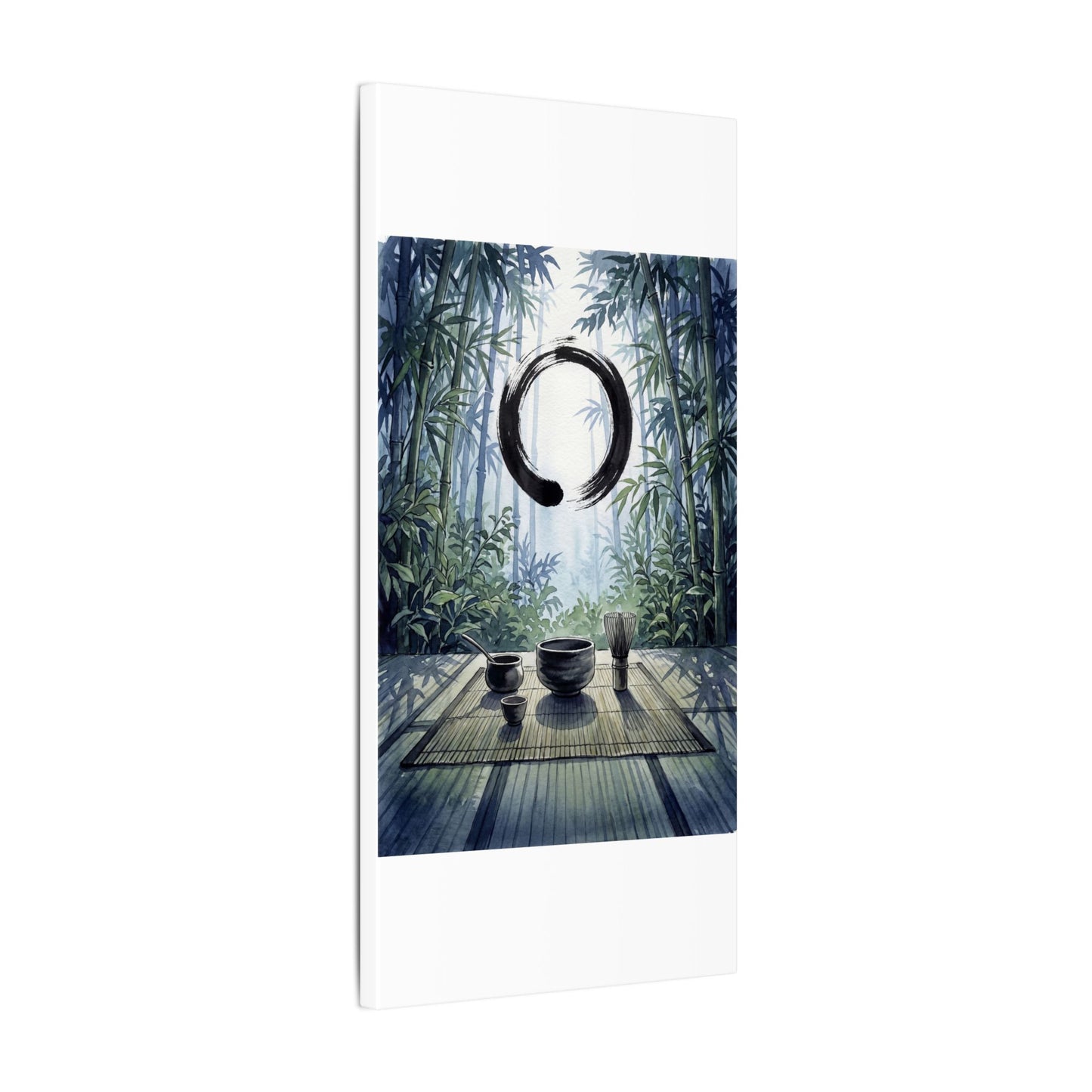 Seijaku Tea Ceremony Canvas Art - Zen Enso