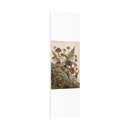 Winter Wild Mushrooms Herbarium Canvas Art | Enchanting Decor