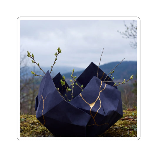 Paper Fold Gold Repair Sticker | Beautiful Kintsugi Art