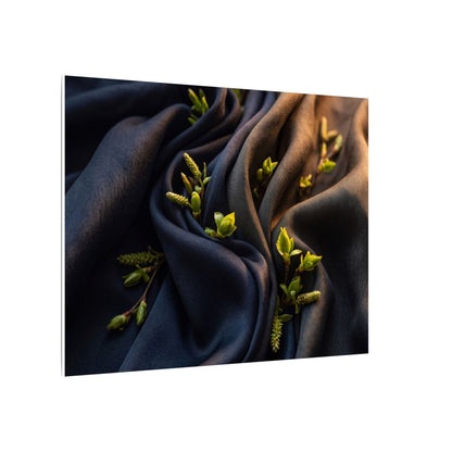 Spring Silk Drape Moody Minimal Canvas Art | Luxurious Decor