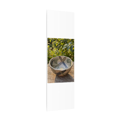 Earthy Ceramic Bowl Canvas Art - Japanese Pattern Japandi