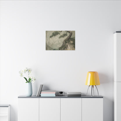 Fukinsei Pine Tree Canvas Art - Japandi Texture