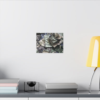 Shibui Paper Fold Canvas Art - Japandi Japanese Pattern
