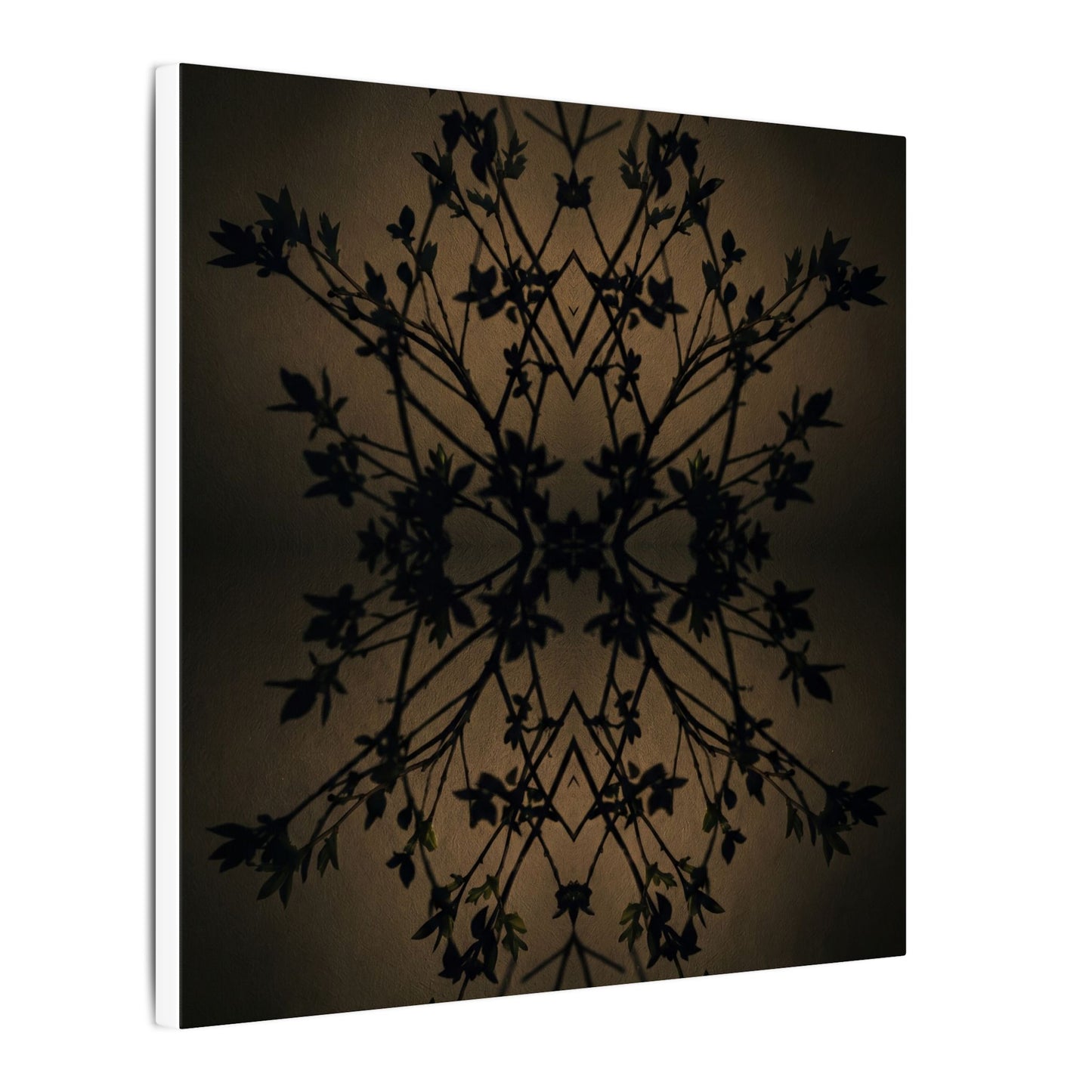 Golden Hour Shadow Play Canvas Art - Dark Japandi Seijaku