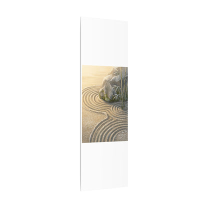 Rock Garden Winter Canvas Art | Zen Peaceful Design