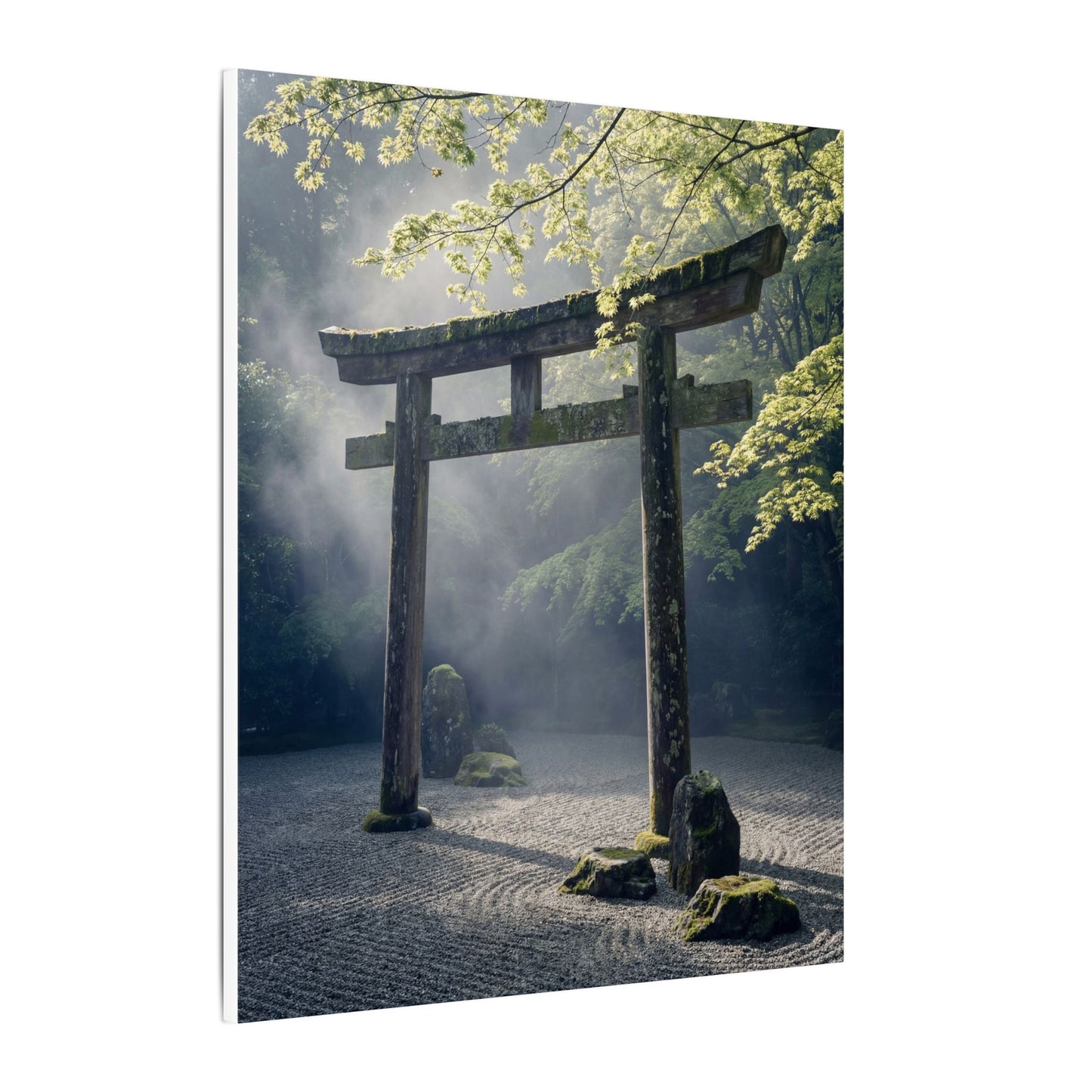 Torii Gate Canvas Art | Spring Zen Karesansui Art