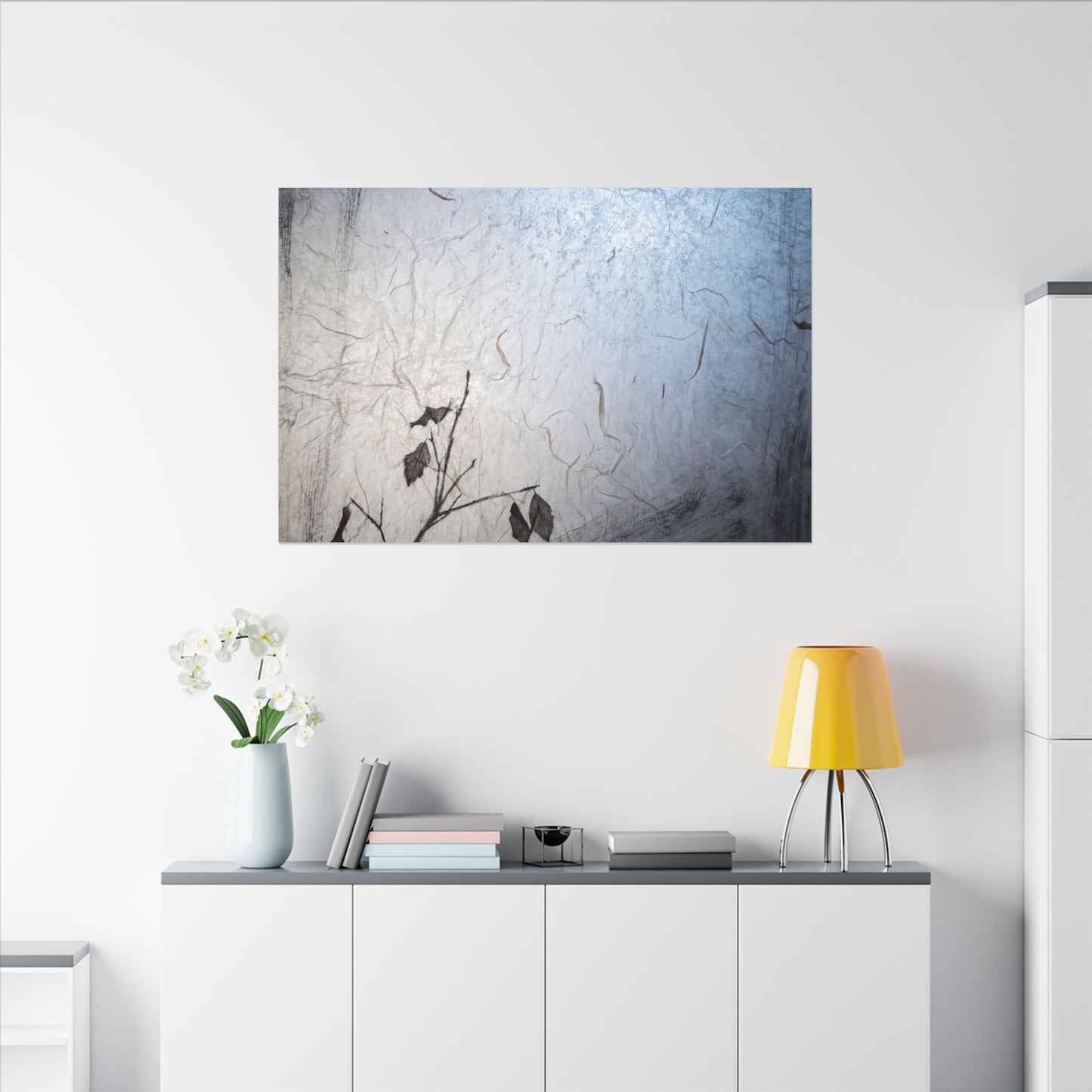 Moonlight Shoji Screen Canvas Art - Japandi Shibui