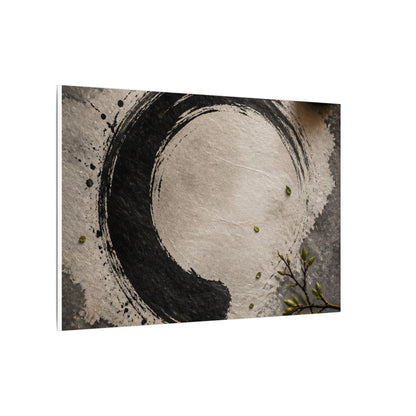 Candlelight Ink Brushstroke Canvas Art - Zen Ma