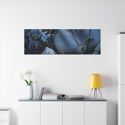 Ocean Wave Spring Canvas Art | Kintsugi Artful Design