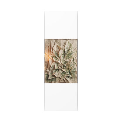 Japandi Paper Fold in Candlelight | Texture Canvas Art
