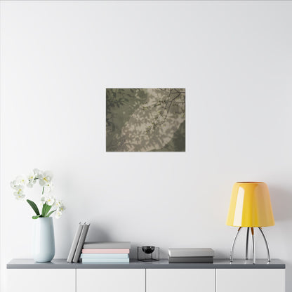 Neutral Shadow Play Canvas Art - Japanese Pattern Japandi