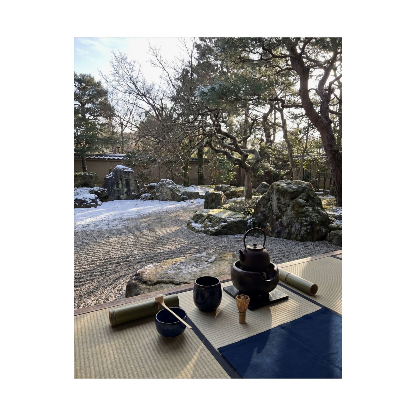 Ma Tea Ceremony Wall Art Print - Zen Karesansui
