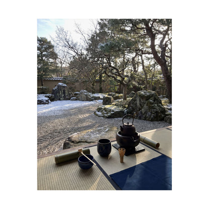Ma Tea Ceremony Wall Art Print - Zen Karesansui