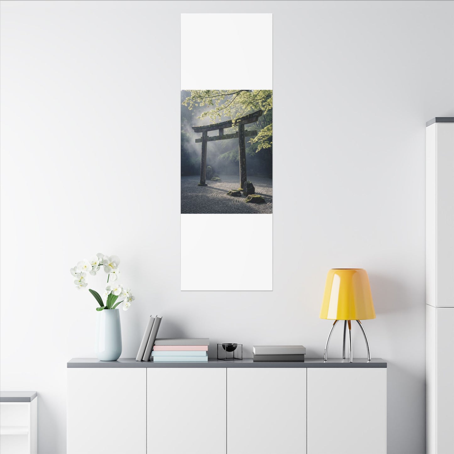 Torii Gate Canvas Art | Spring Zen Karesansui Art
