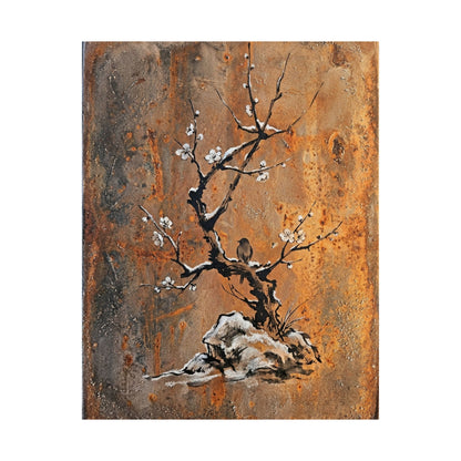 Datsuzoku Rust Patina Wall Art Print - Zen Sumi E
