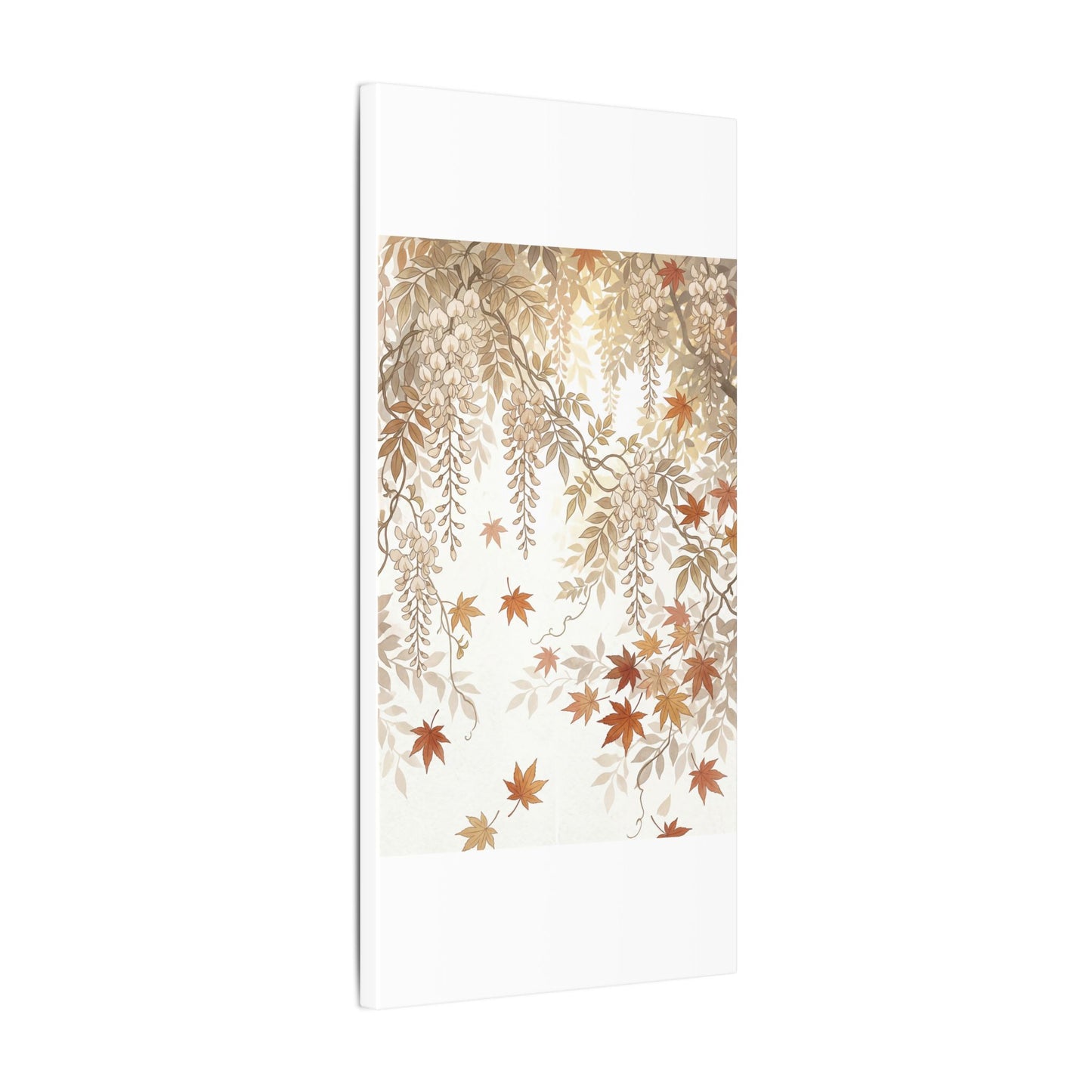 Shibui Wisteria Canvas Art - Japandi Japanese Pattern
