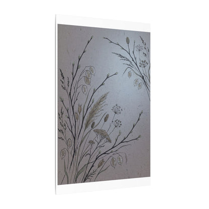 Spring Dried Flowers Japanese Pattern Canvas Art | Cozy Decor