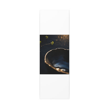 Ma Ceramic Bowl Canvas Art - Dark Japandi Shadow Zen