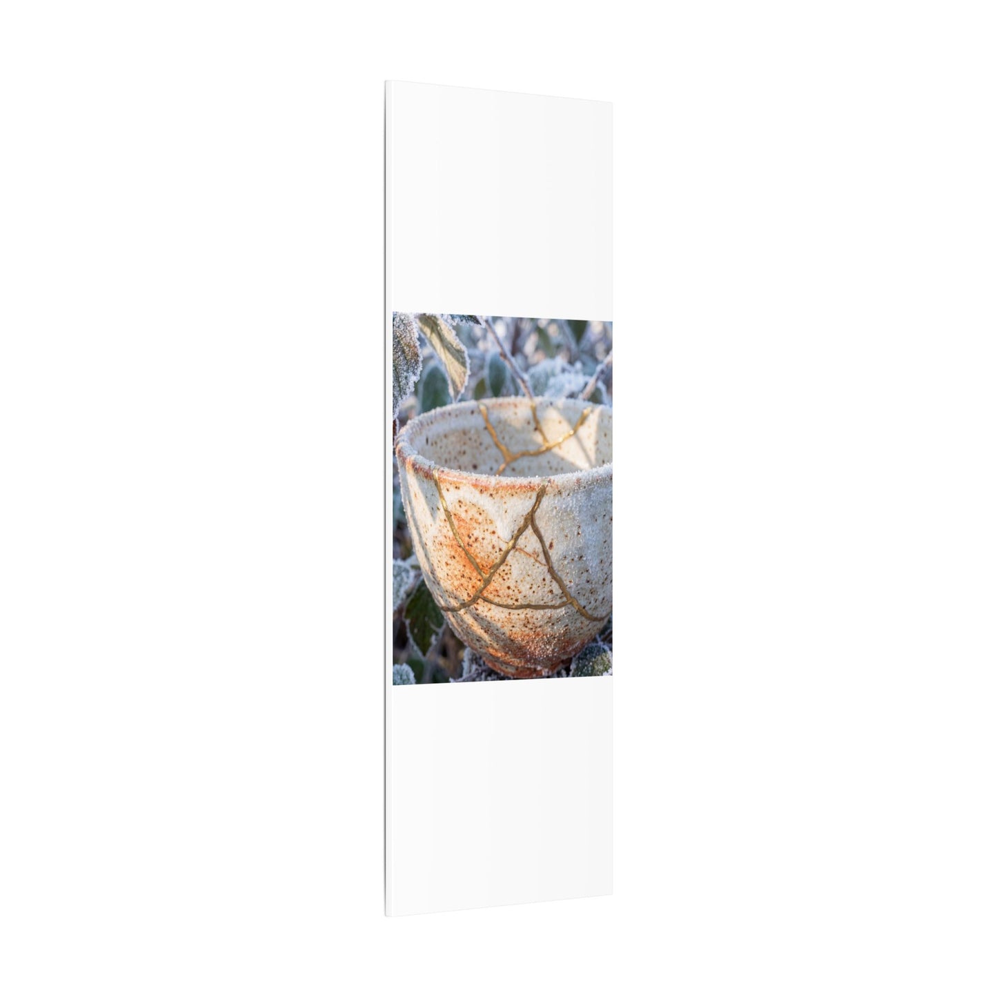 Resilient Ceramic Bowl Canvas Art - Gold Vein Kintsugi