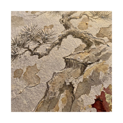 Pine Tree Winter Wall Art Print | Japandi Elegant Design
