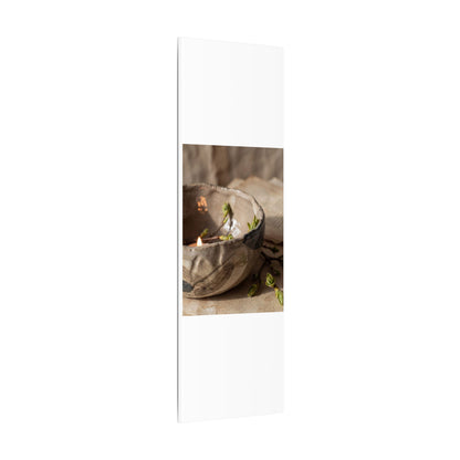 Candlelight Ceramic Bowl Canvas Art - Japandi Ma