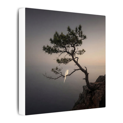 Dawn Pine Tree Canvas Art - Dark Japandi Datsuzoku