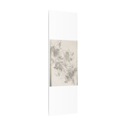 Shadow Play Spring Canvas Art | Dark Japandi Sophisticated Design