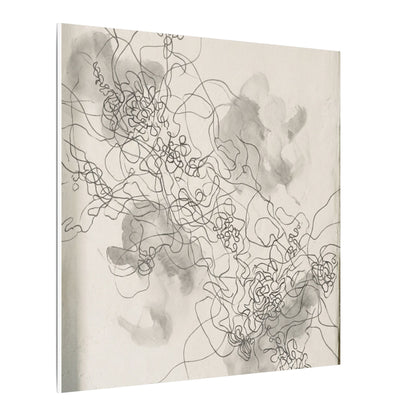 Summer Shadow Play Minimal Line Canvas Art | Earthy Decor