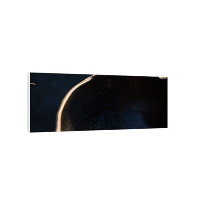 Ma Ceramic Bowl Canvas Art - Dark Japandi Shadow Zen