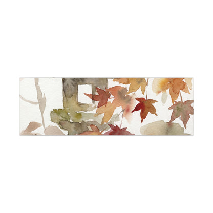 Stone Lantern Watercolor Canvas Art | Earthy Japandi Art