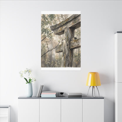 Torii Gate Spring Canvas Art | Japandi Neutral Design