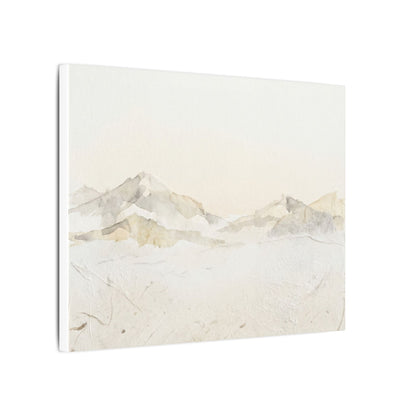 Mountain Mist Winter Canvas Art | Japandi Warm Design