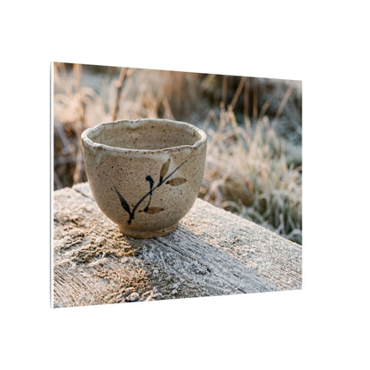 Golden Hour Ceramic Bowl Canvas Art - Japandi Ma