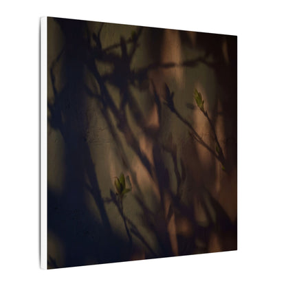 Candlelight Shadow Play Canvas Art - Dark Japandi Shibui