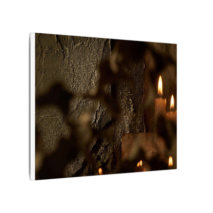 Shadow Play Dark Texture Canvas Art | Moody Dark Japandi Art