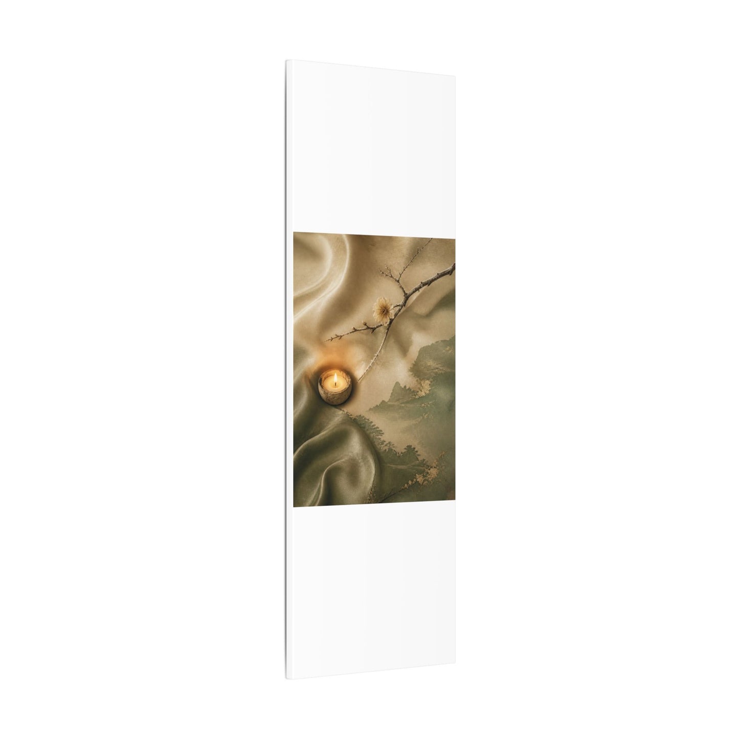 Silk Drape Japanese Pattern Canvas Art | Warm Japandi Art